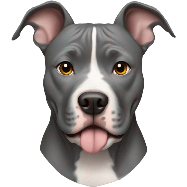 Grey pitbull emoji