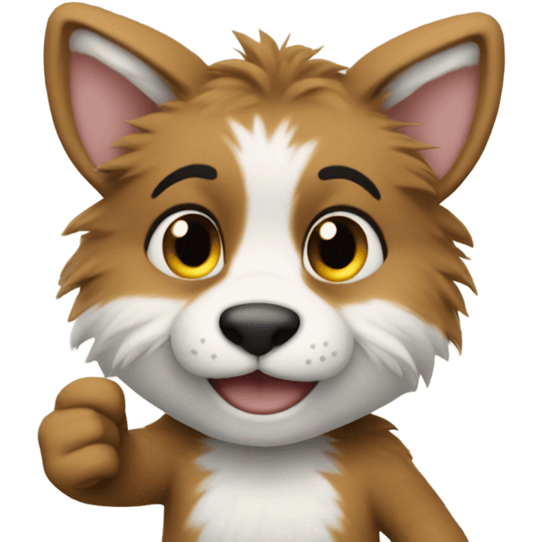 Furry boy giving thumbs up  emoji