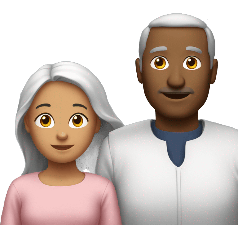 une grande soeur et une petit frère emoji