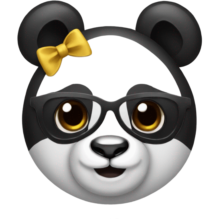 Panda with a bow  emoji