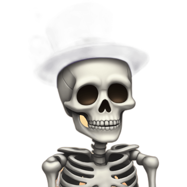 Party skeleton emoji