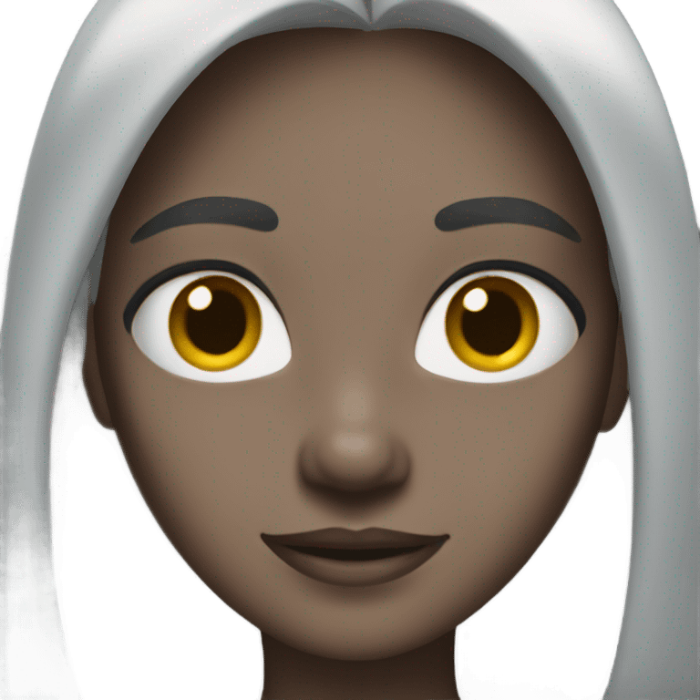 Grey hair girl ok emoji