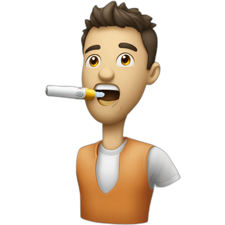 Vape sur la bouche emoji