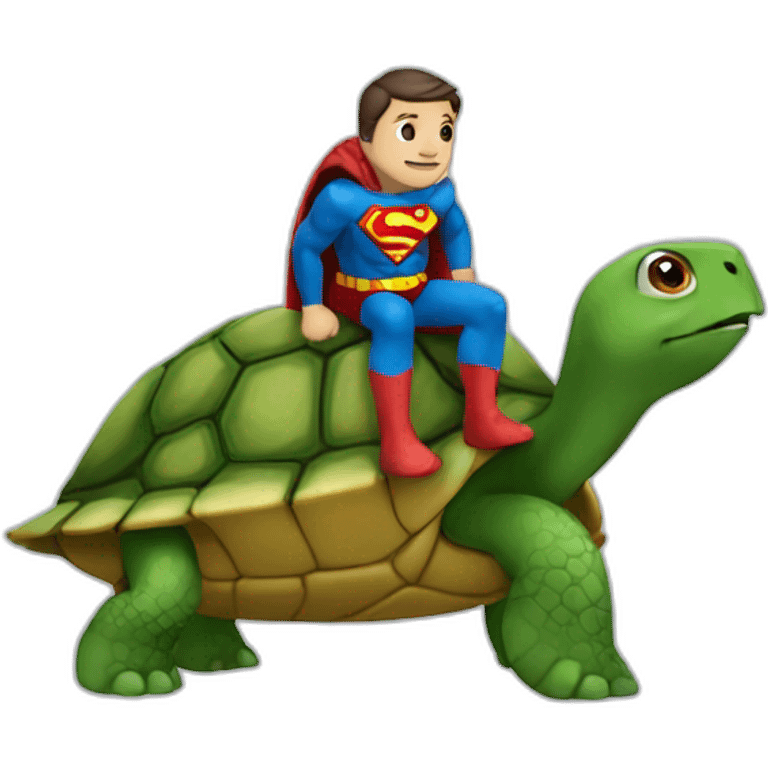 Turtle-superman-men emoji