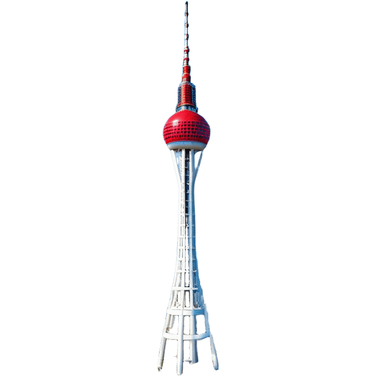 ​Cinematic Realistic N Seoul Tower, depicted in full daylight as a slender, single-column tower crowned by a cylindrical observation deck, set against a clear blue sky over Seoul’s vibrant cityscape, rendered with crisp architectural detail and bright, natural lighting that accentuates its modern elegance, emoji