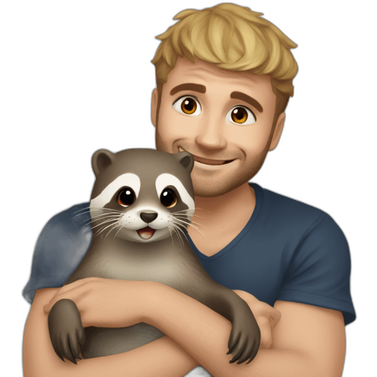 Loutre avec squeezie emoji