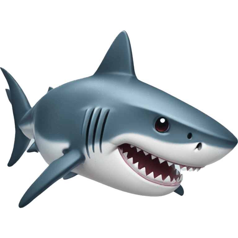 Shark with a top  emoji