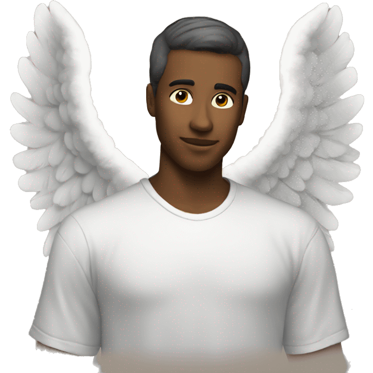 Simple angel masculine emoji