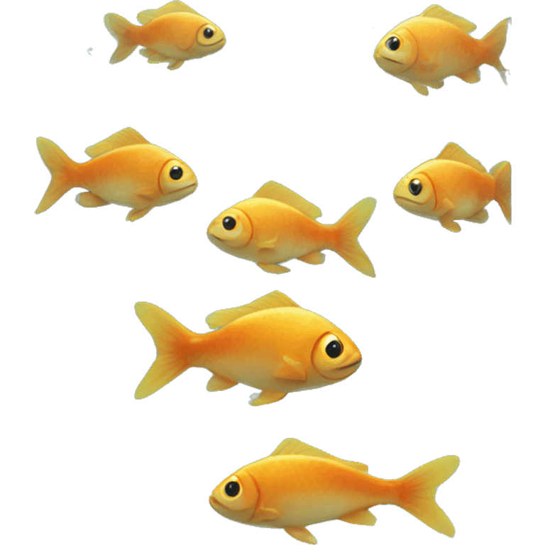 Fish in aquarium eat  emoji