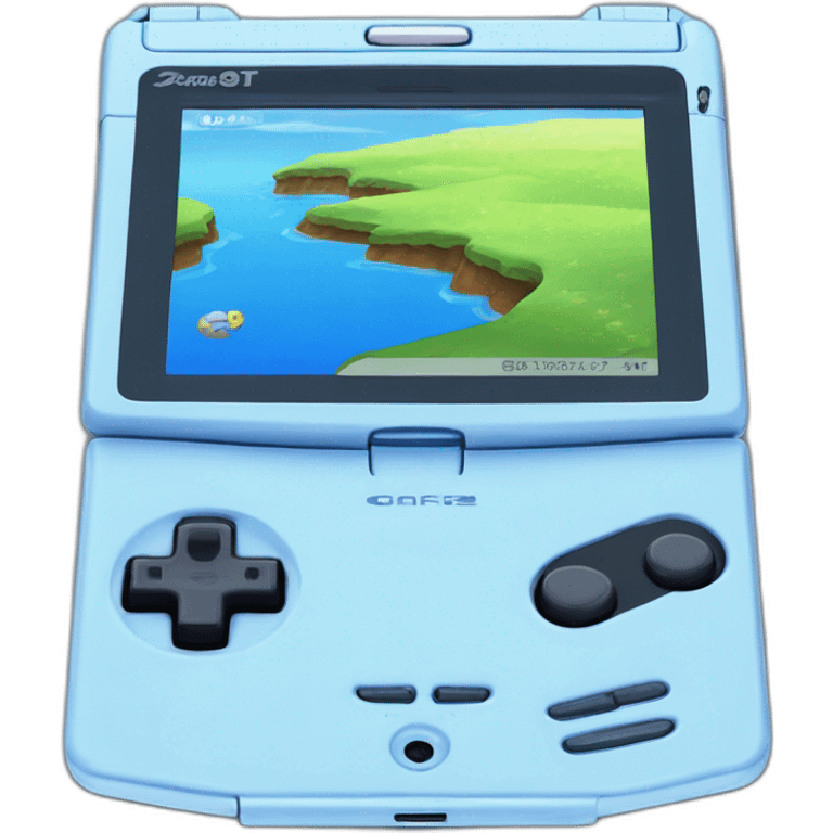 Game Boy Advance SP Pearl Blue [Game Boy Advance] emoji