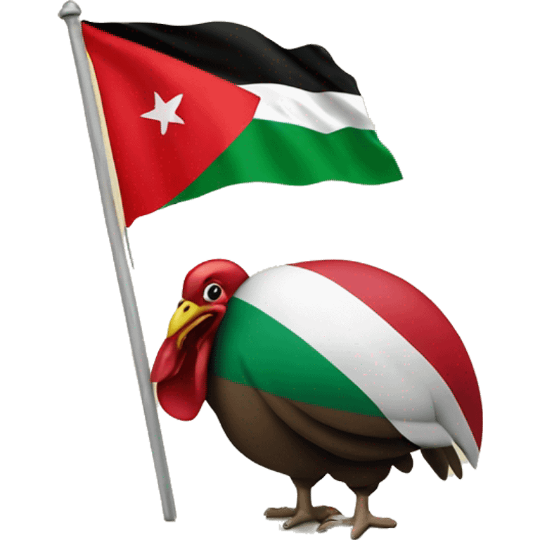 Turkey and Palestine flag emoji