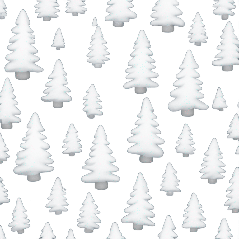  actual white fir christmas tree isolated.  emoji