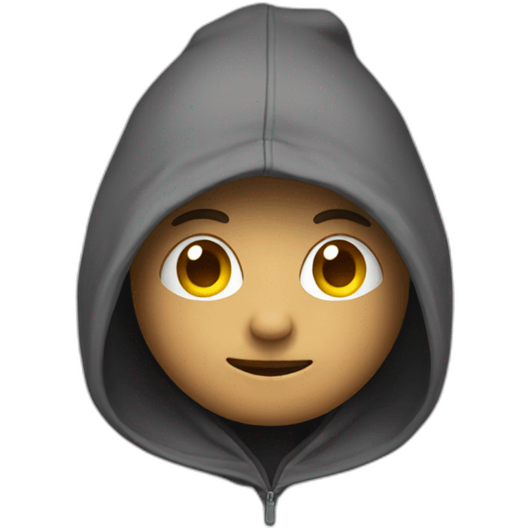 À tv head whith a hoodie emoji