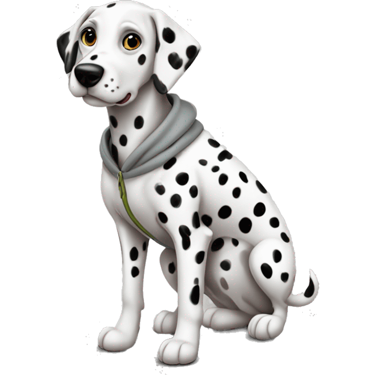 Dalmatian a hoodie emoji