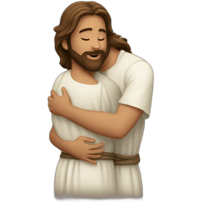 Jesus hugs emoji