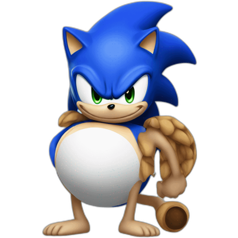 Pregnant sonic emoji