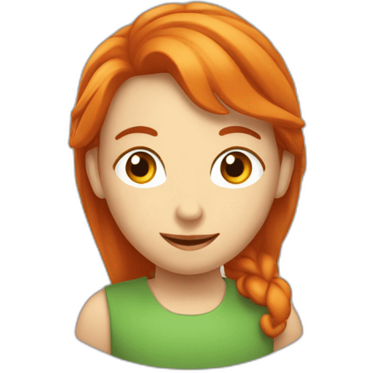 Rousse dans un cerveau de garcon emoji