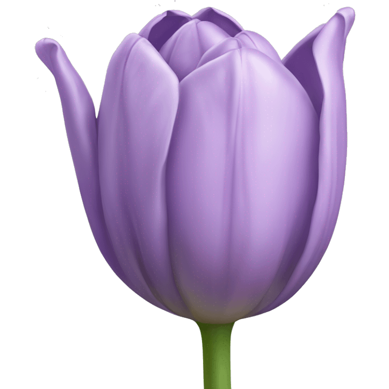 Lilac single tulip emoji