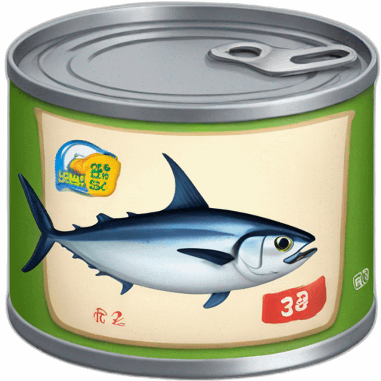 Realistic small can of tuna "petit navire" emoji