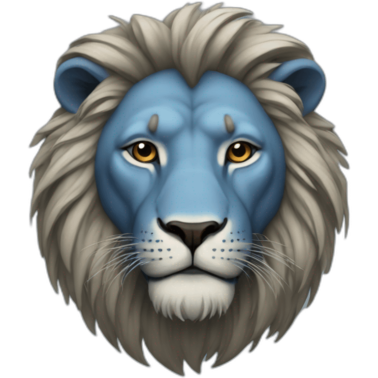 blue lion emoji