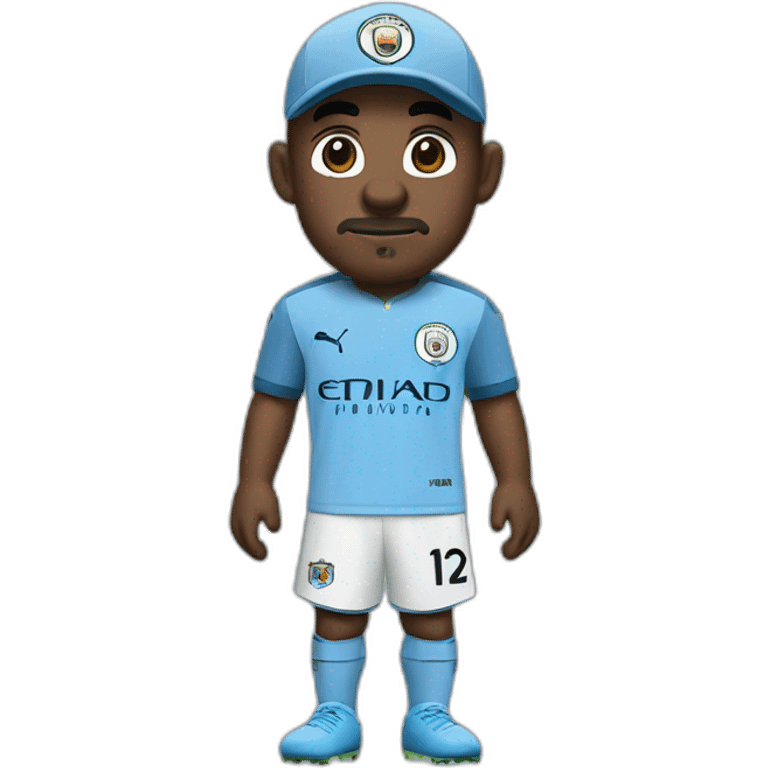 mario in manchester city jersey emoji