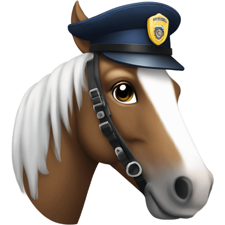 Horse police officer emoji