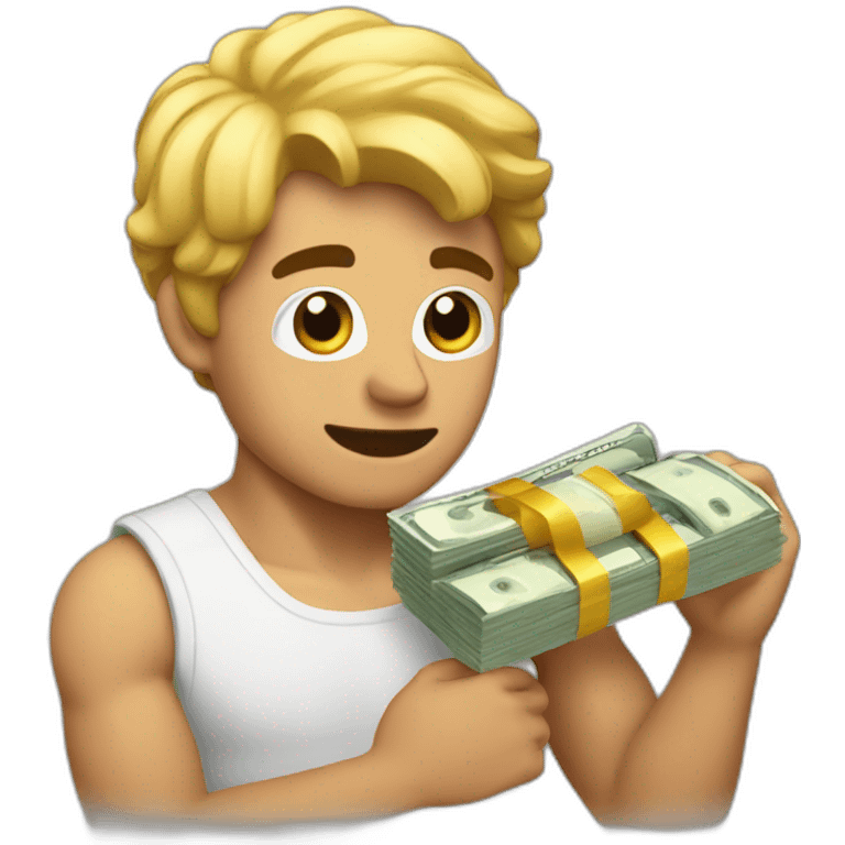 adonis with money emoji