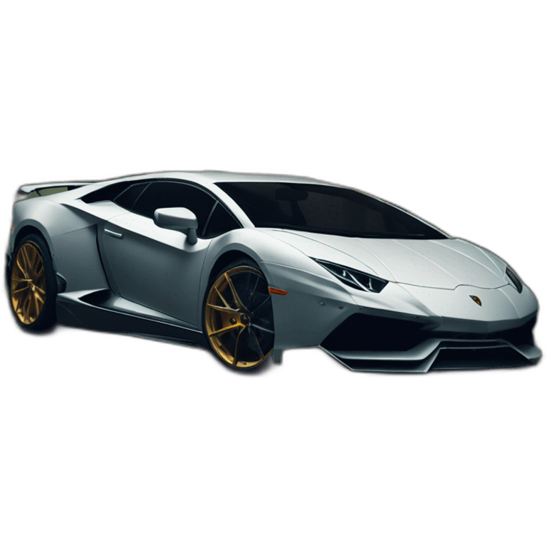 Lamborghini en the forest emoji