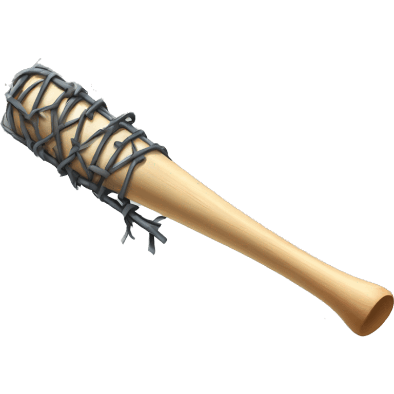 baseball bat wrapped with barbed wire emoji