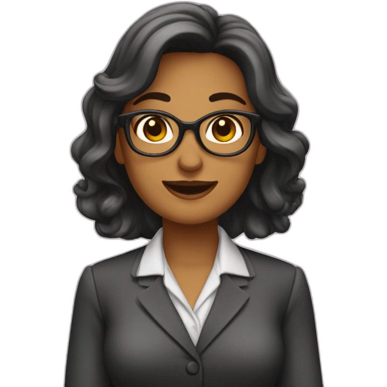 donna che fa domanda al collega emoji