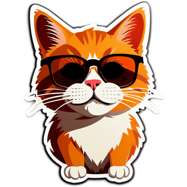 Cat with sunglasses emoji