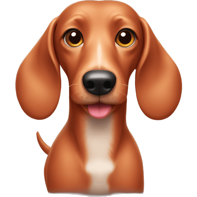 Light red sausage dog emoji