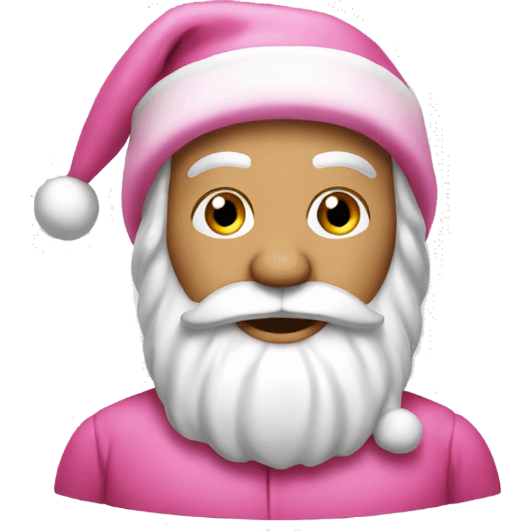 Pink Santa emoji