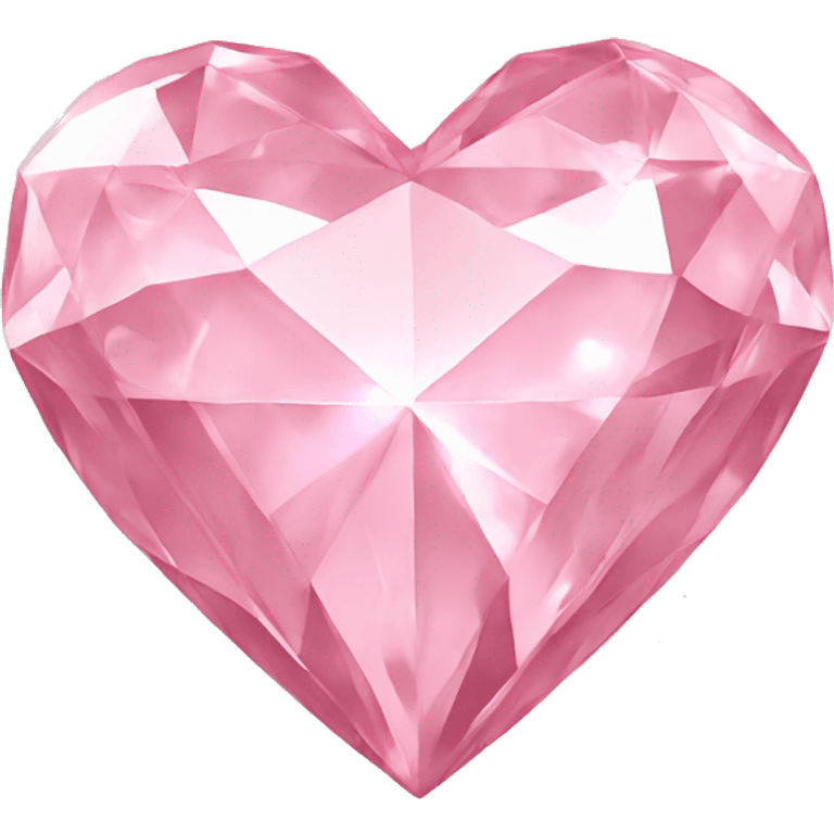 Light pink Diamond heart emoji