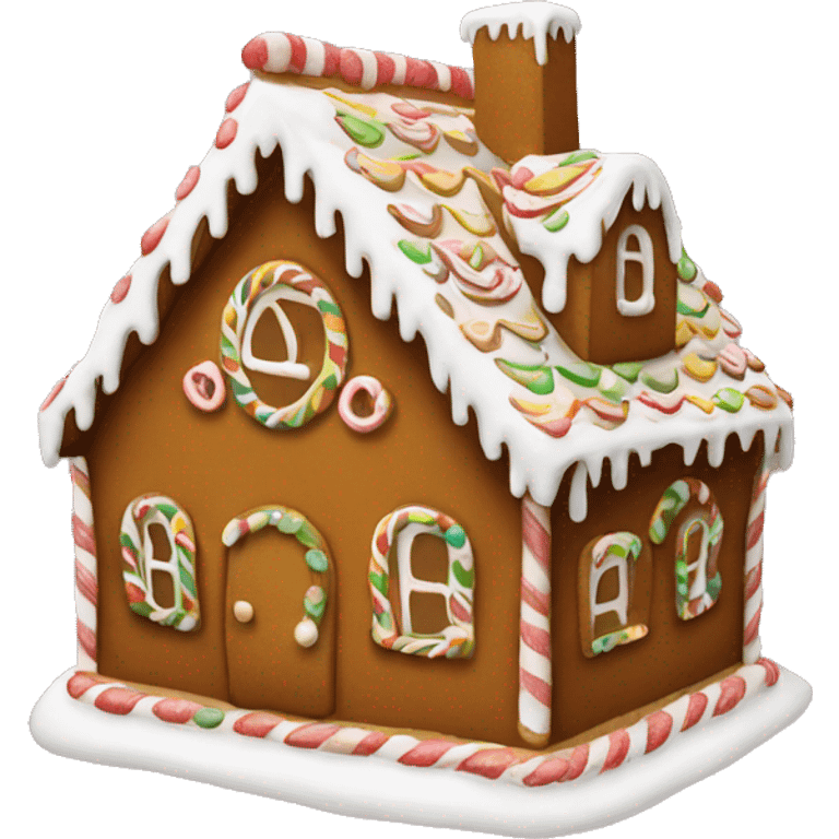 gingerbread house emoji