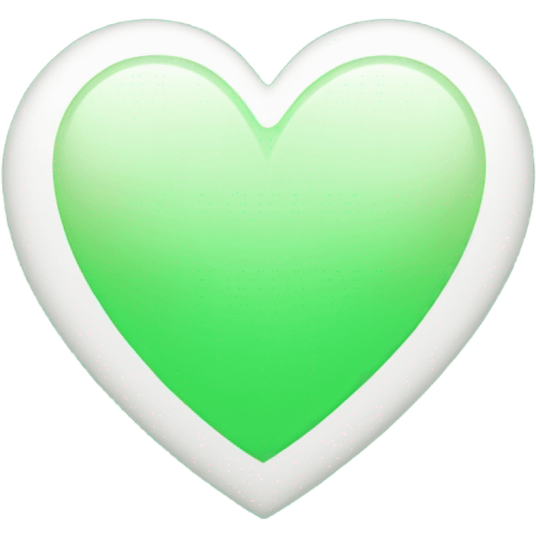 Green gradient heart  emoji