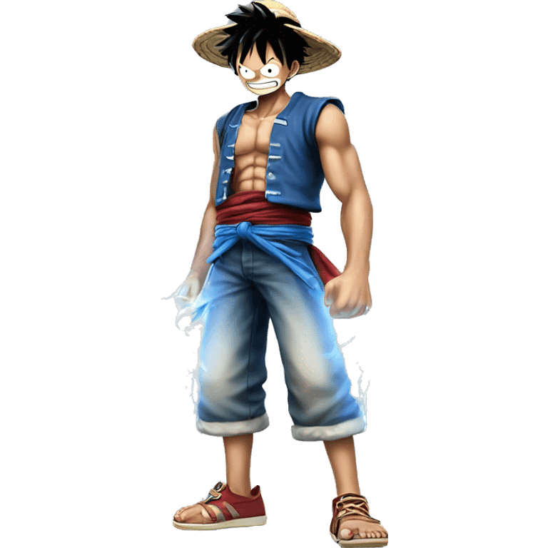 Luffy gear 5 with lightning  emoji