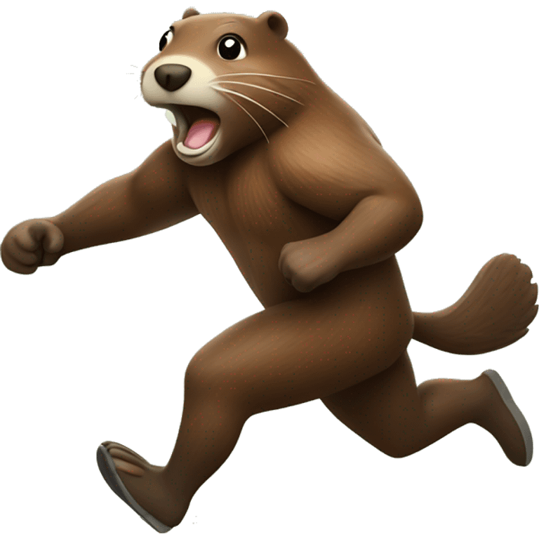 Running beaver  emoji