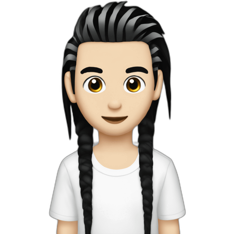 Bill Kaulitz skunk hair 2000s emoji