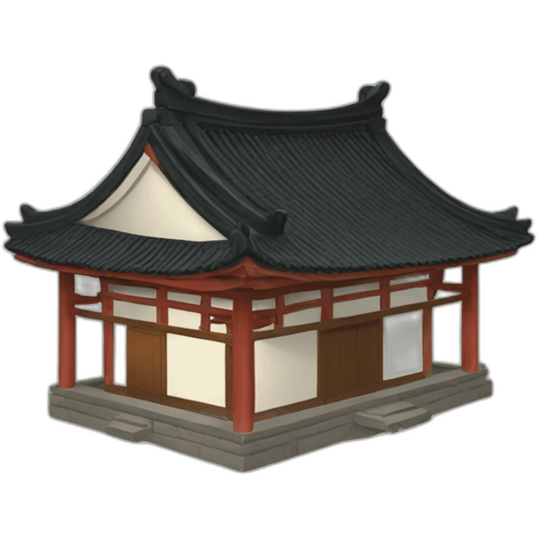 A small house in the Chinese style emoji