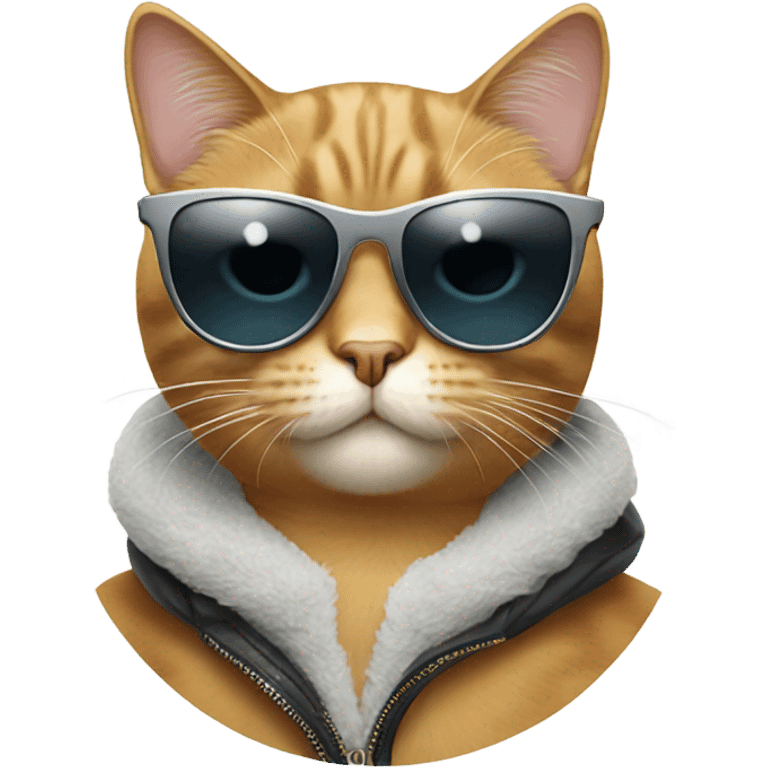 Cat with sunglasses emoji