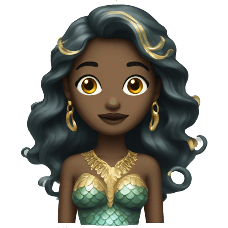 Mermaid with gold details emoji