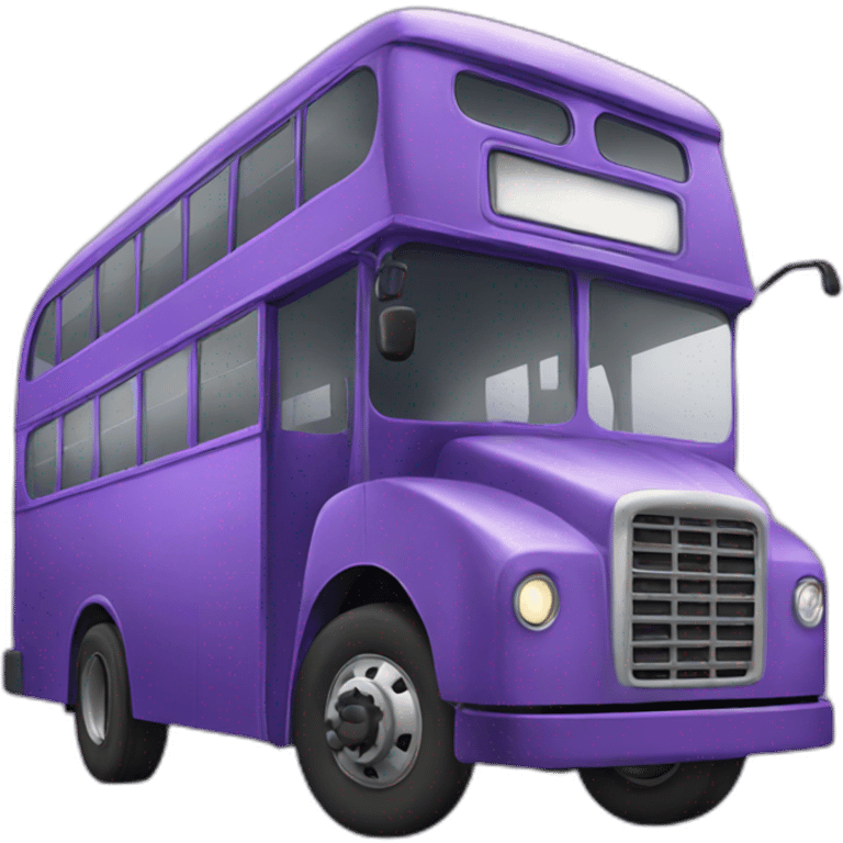 purple bus emoji