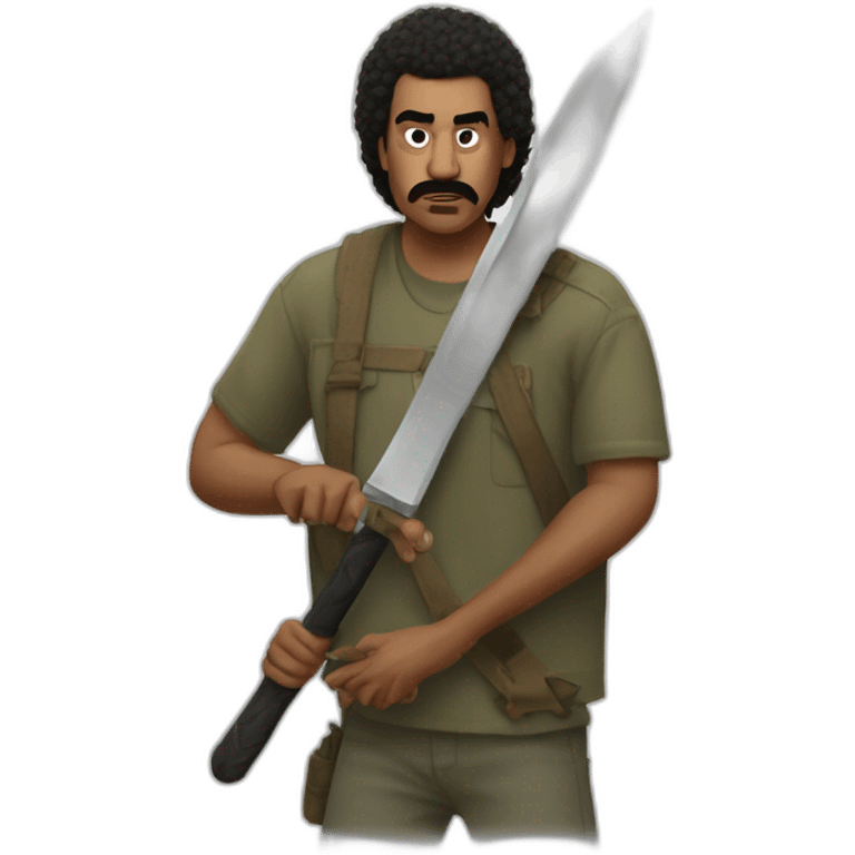 menace santana with a machete emoji