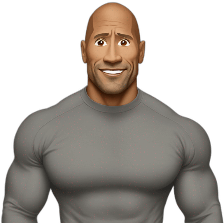 the rock turtleneck meme emoji