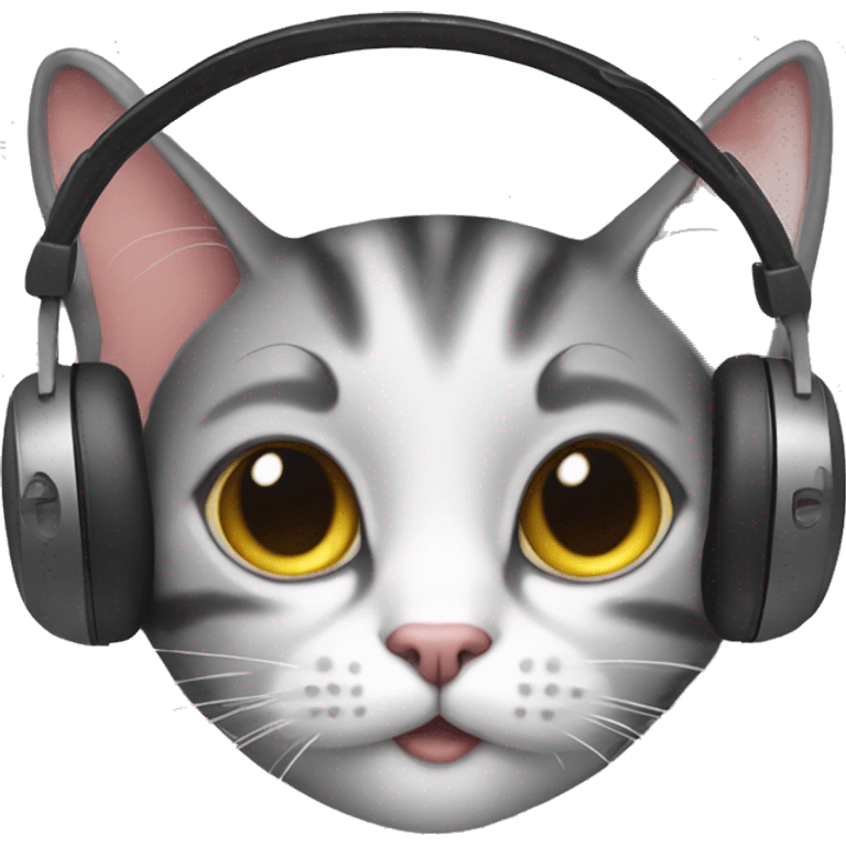 cat with a headset emoji