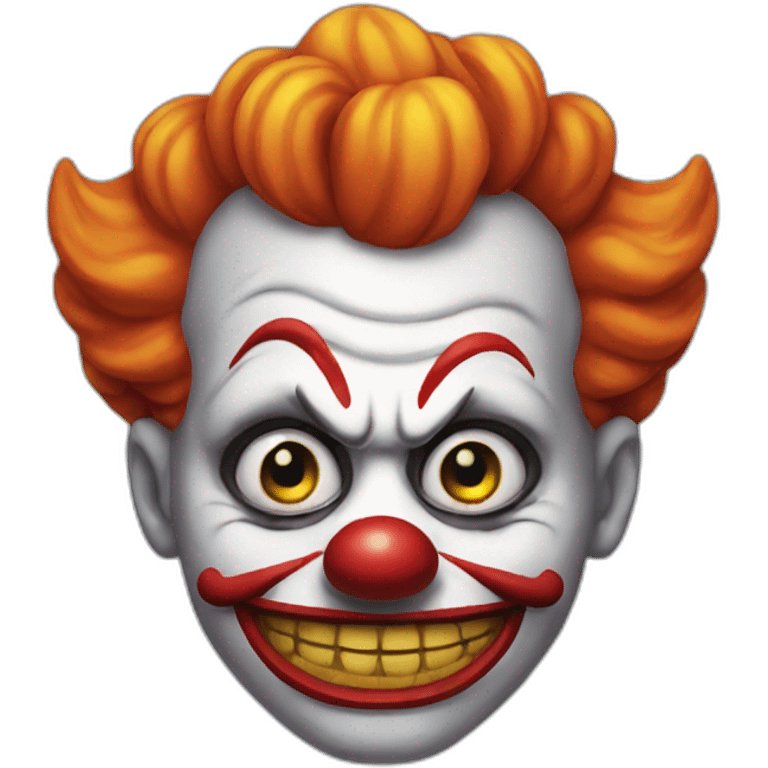 Evil clown emoji