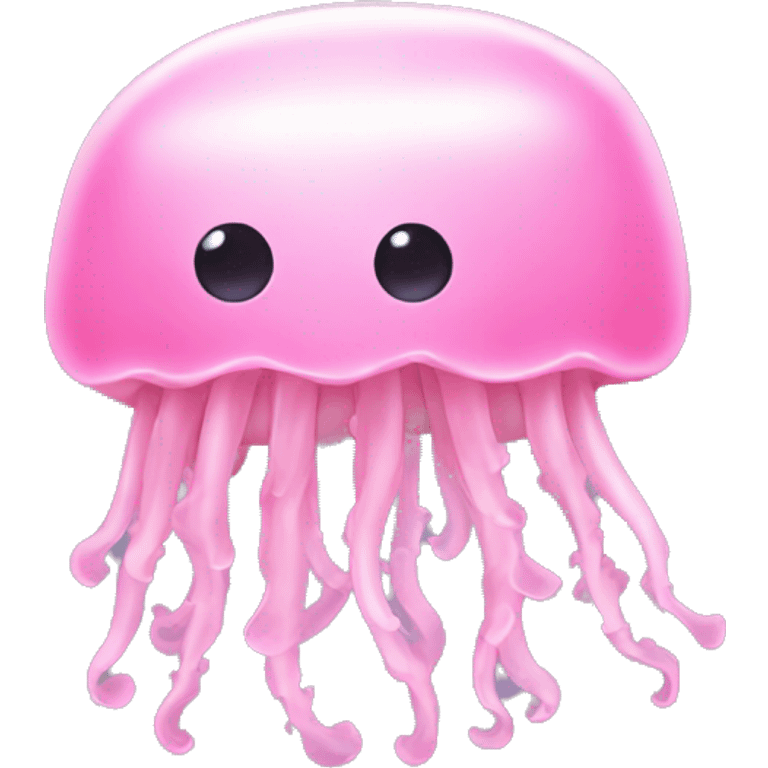 Jelly fish pastell pink no face  emoji