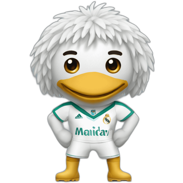 aigle avec un maillot de real madrid emoji