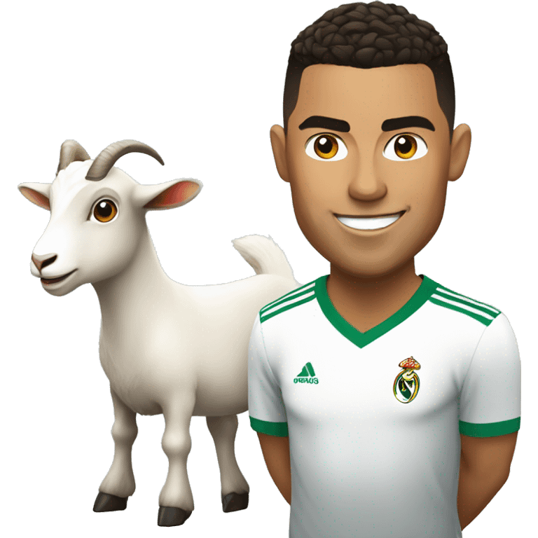 Ronaldo and goat emoji